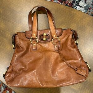 YSL Leather Crossbody w/ handles